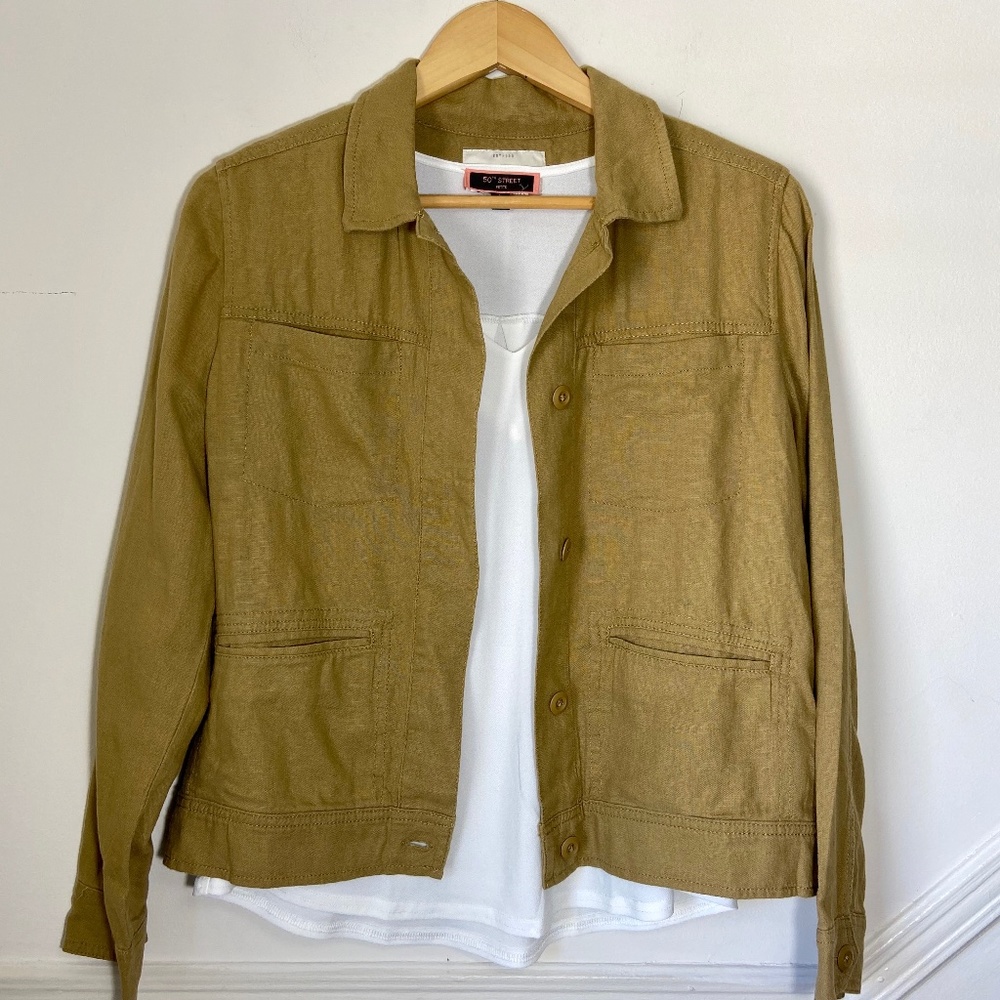 Lucky Brand  Linen Shirt Jacket Kaiki